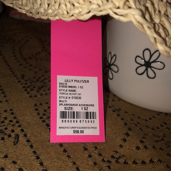Lilly Pulitzer Tropical Bucket Hat Multi Splash-dance Accessories One Size - Picture 7 of 9